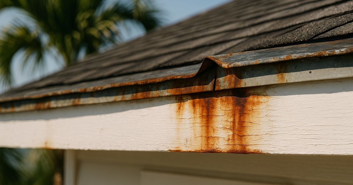 How saltwater air corrodes roof fasteners and flashing on the Suncoast
